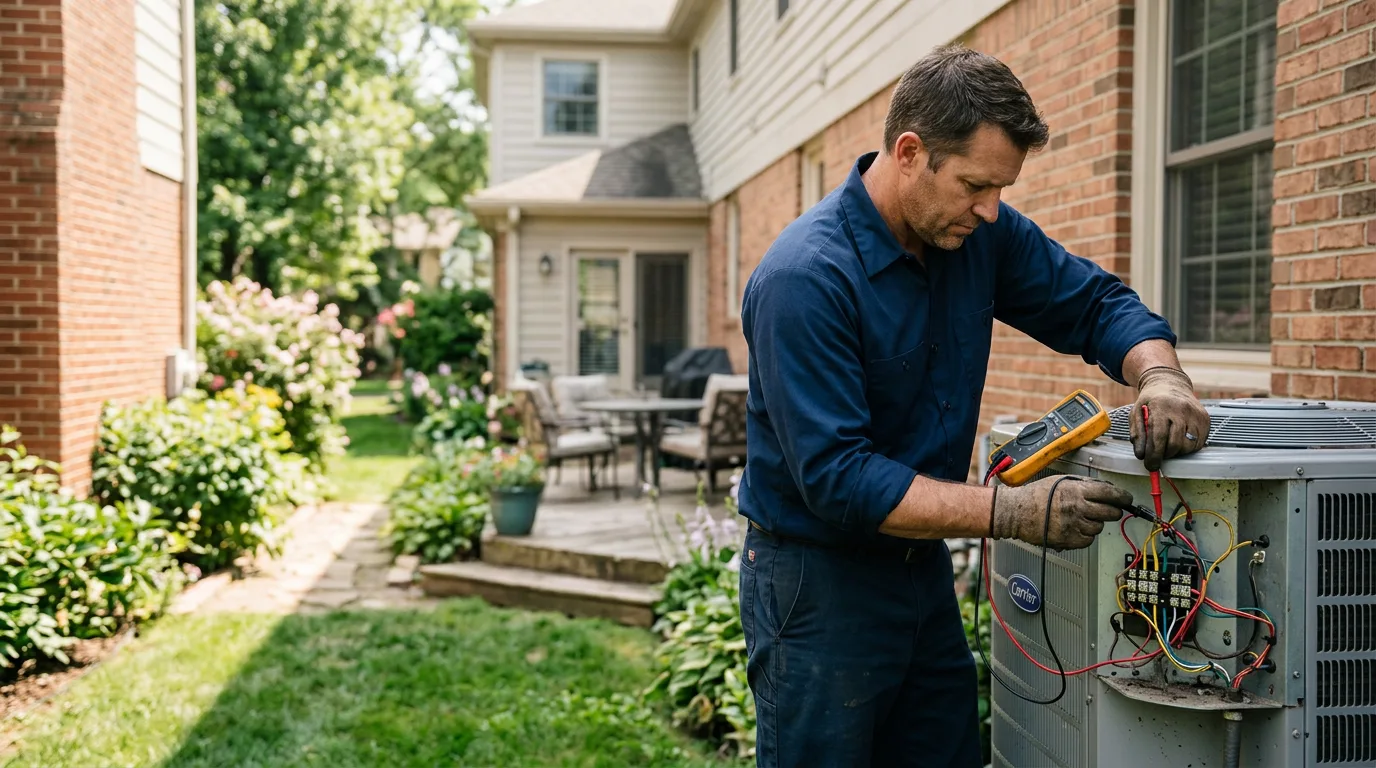 HVAC technician working near Wanakena, NY